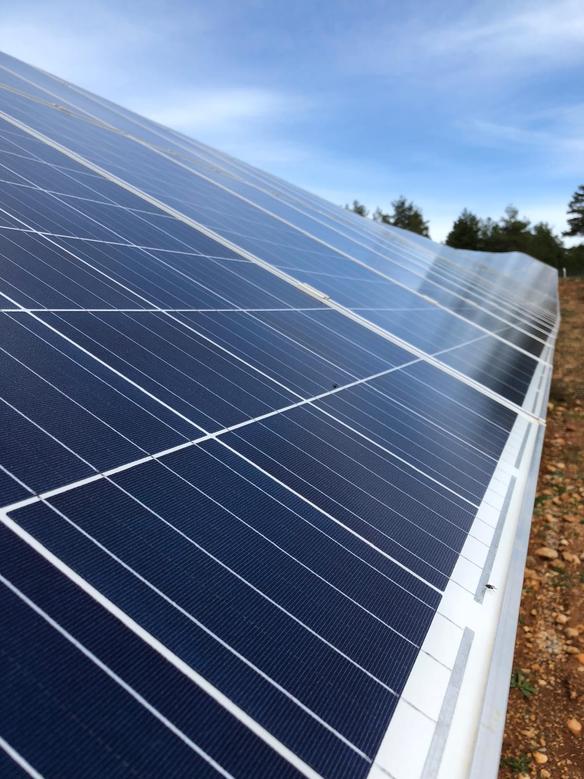 Solarpark Berglandschaft