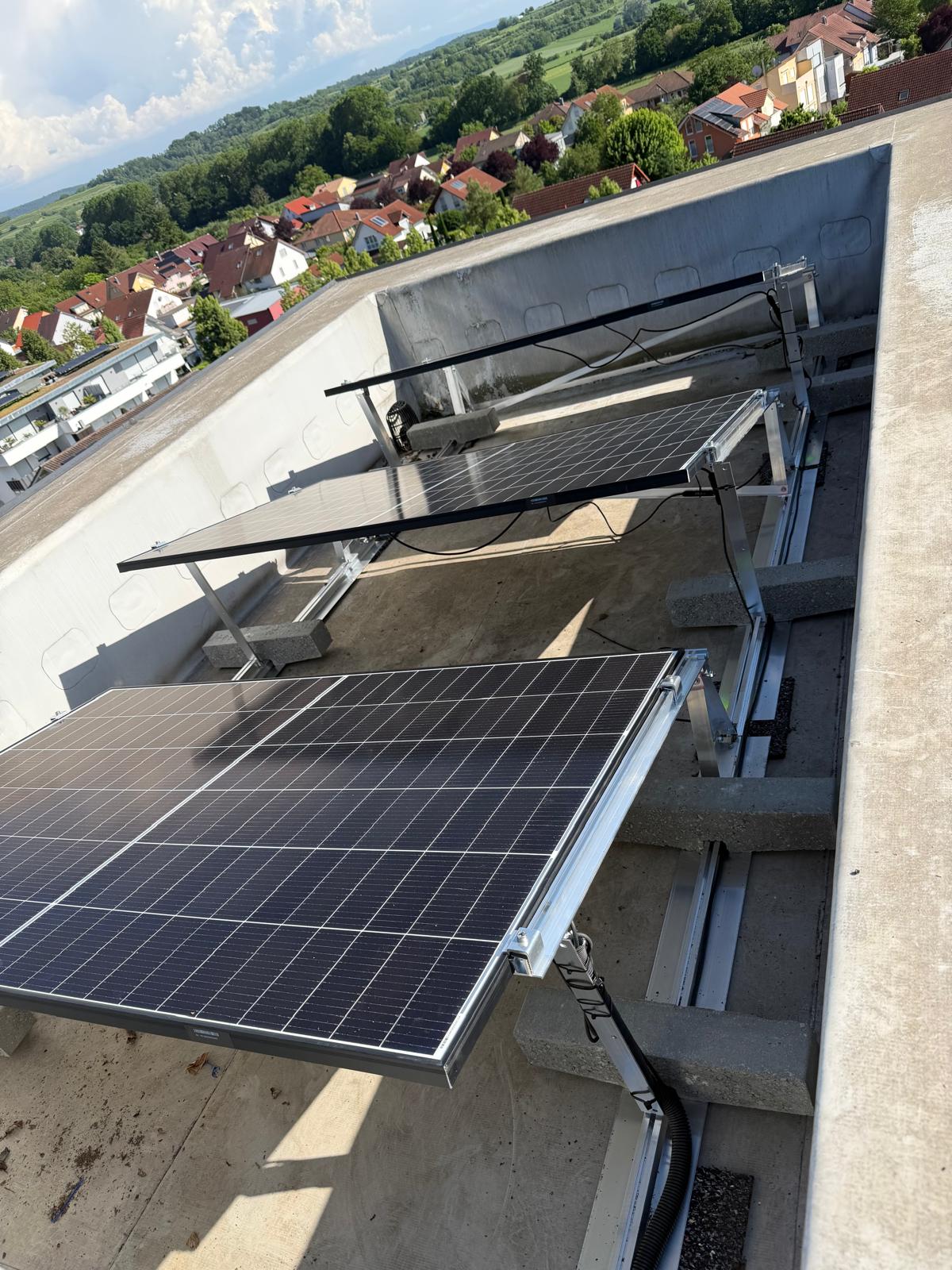Wohngebäude Flachdachanlage Drohne